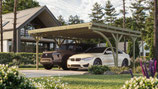 Bogenpfosten-Doppelcarport