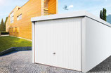 Stahl- Einzel-Garage FG-FLACHWAND mit Schwingtor oder Sektionaltor