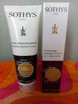 Saisonale Produkte Peeling maske und Fusscreme Zitrone