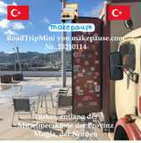 Türkei, entlang der Mittelmeerküste der Provinz Muğla, der Norden. Ein RoadTripMini von makepause.com Nr. 20210114