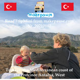 Türkiye, the Mediterranean coast of the Province Antalya, West. A RoadTripMini from makepause.com No.20210102