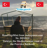 Türkiye, the Mediterranean coast of the Province Balıkesir. A RoadTripMini from makepause.com No.20210122