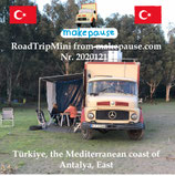 Türkiye, the Mediterranean coast of the Province Antalya, East. A RoadTripMini from makepause.com No.20201211