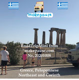 Greece, Peloponnese Northeast and Corinth. A RoadTripMini from makepause.com No.20201012