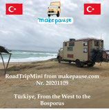 Türkiye, from the West to the Bosporus. A RoadTripMini from makepause.com No.20201109