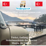 Türkei, entlang der Mittelmeerküste der Provinz Muğla, der Süden. Ein RoadTripMini von makepause.com Nr. 20210107