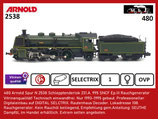 480 Arnold Spur N 2538 Schlepptenderlok 231.A. 995 SNCF Ep.III Rauchgenerator