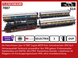 614 Fleischmann Spur N 7887 Zugset BR78 Ruhr Schnellverkehr DRG Ep.II
