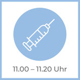 Impftermin 11.00 - 11.20 Uhr
