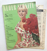 NEUER SCHNITT Vintage Nähzeitschrift Modezeitschrift Modemagazin mit Schnittmustern - April 1961