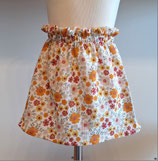 Paperbag Rock Blumen orange
