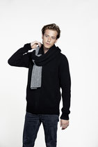 You and Me Scarf - Black / Light Grey