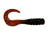 Big Hammer Single Tail Twister 40mm / Col. Motoroil-Glitzer - Soft Bait Grub