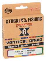 Stucki Fishing Vertical Braid X8 Multicolor 150m - Geflechtschnur Vertikalangeln