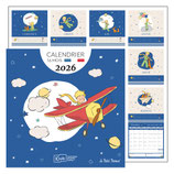 Calendrier 2026 "Le petit prince" avion rouge
