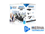 AH04AMER11: KIT 4X4 MHD-832K-S DVR 4CH MSDV-810-04+ 4 MBASHD201+CABLES