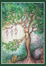 dryad with lanterns