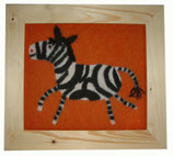 Kinder-Filz-Bild 004 Zebra