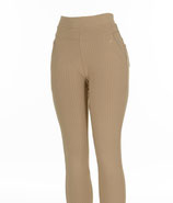 Comfortbroek Khaki Krijtstreep