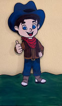 Holztafel "Little Cowboy"