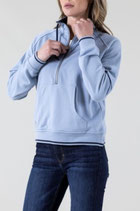 Kimes Half Zip Pulli Light Blue