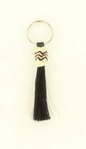 Key Ring Tassel white