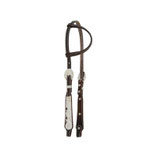 Sliding Ear Show Headstall Silver