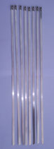 LOT DE 8 COLLIERS INOX 300mm  POUR BANDES THERMIQUES