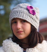 Butterfly Lilac Wool Beanie /Hat