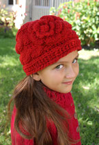 Red Wool Clara Beanie /Hat