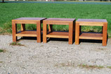 Massief Teakhouten salontafels (3)