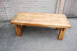 Antieke massief eiken salontafel