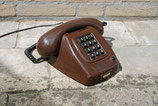 Vintage bruine telefoon T65 de luxe Mocca