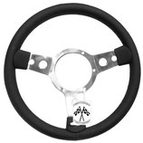 VOLANTE E MOZZO NERO CLASSIC MINI AUSTIN ROVER