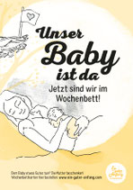 Poster DIN A4 für die Haustür. Block à 25 Blatt.