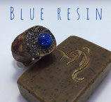 Seifenhalter "Blue Resin", Wacholder, L ca. 55mm, D ca. 25mm, Haltekraft > 100g