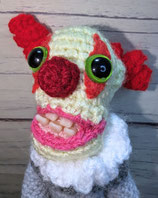 Künstlerpuppe PLACEBOO der Clown in Zwangsjacke