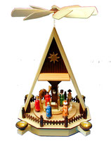 Hauspyramide Christi Geburt bunt