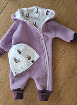 Sofortkauf Walk-Overall "Häschenpo"/helles altrosa Gr. 62/68