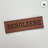 Kunstlederlabel Bergliebe braun