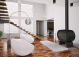 CHIMENEA FUNDICION CHIFIFTY PLUS ARCO NEGRA