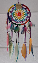 Attrape-rêves 1 cercle, intérieur au crochet