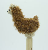 Fingerpuppe "Alpaquita" kamel-braun / Finger puppet "Alpaquita" camel brown