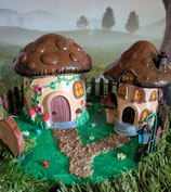 Märchenhaftes Lebkuchenhaus für Feen, Elfen und andere Zauberwesen | Wetterfest | Garten-Dekoration