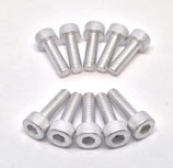 Aluminium Zylinderkopfschraube M3 silber ähnl. DIN912