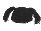 Häkelmütze mit Schwänzchen