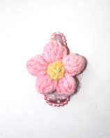 Haarspange Häkelblume