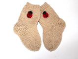 Babysocken Marienkäfer,  11 cm