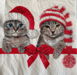 X'mas10中  　Ｘ38　SL-GW026201　Lovely Cats in Chistmas Hats