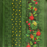 X'mas10中  　X46    L1096220     CHRISTMAS ELEMENTS　stripes　green